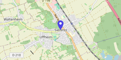 Carte OpenStreetMap — 1 place du Général-de-Gaulle, Sierentz