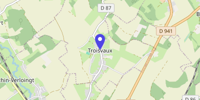 Carte OpenStreetMap — 55 rue Principale, Troisvaux