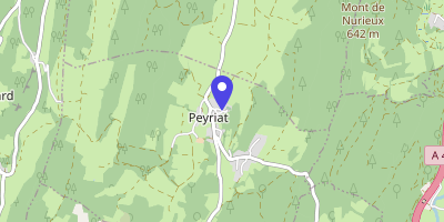 Carte OpenStreetMap — 163 chemin de l'Église, Peyriat