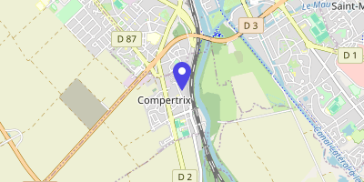 Carte OpenStreetMap — 22 bis rue Jules-Ferry, Compertrix