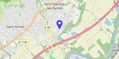 Carte OpenStreetMap — 385 chemin du Village, Saint-Nazaire-les-Eymes
