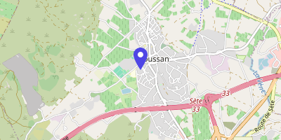 Carte OpenStreetMap — 1 place de la Mairie, Poussan