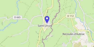 Carte OpenStreetMap — 1 place Soeur-Saint-Jean-de-la-Croix, Saint-Urcize