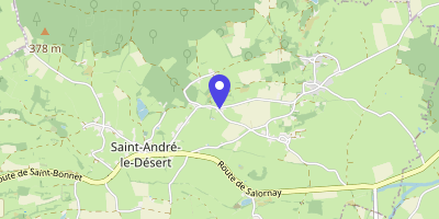 Carte OpenStreetMap — 8 rue des Sept-Chênes, Saint-André-le-Désert