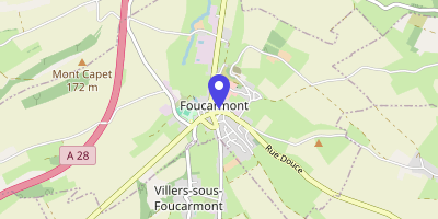 Carte OpenStreetMap — 20 place des Cateliers, Foucarmont