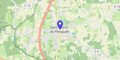 Carte OpenStreetMap — 6 place de la Mairie, Mesnil-Roc'h