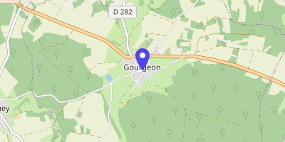 Carte OpenStreetMap — 1 place de l'Église, Gourgeon