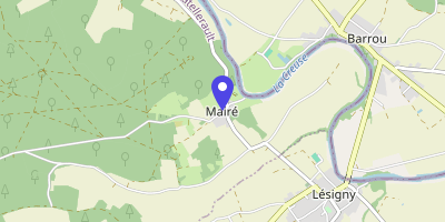 Carte OpenStreetMap — 18 place de la Mairie, Mairé