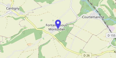 Carte OpenStreetMap — 34 rue de la Mairie, Fontaine-sous-Montdidier