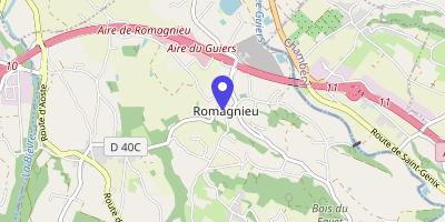 Carte OpenStreetMap — 5 place de la Mairie, Romagnieu