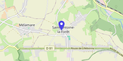 Carte OpenStreetMap — 27 rue de l'Église, Saint-Antoine-la-Forêt