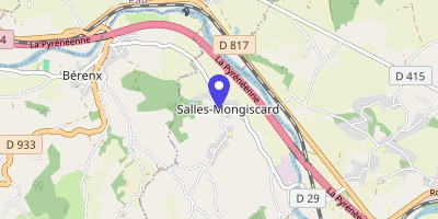 Carte OpenStreetMap — 1589 route départementale 29, Salles-Mongiscard
