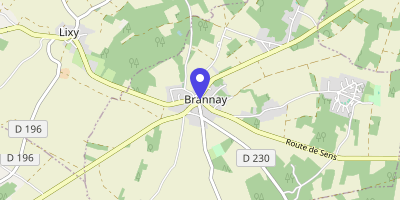 Carte OpenStreetMap — 1 Grande-Rue, Brannay