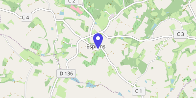 Carte OpenStreetMap — 545 Route de Calignac, Espiens