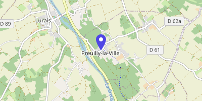 Carte OpenStreetMap — 1 rue du Campanile, Preuilly-la-Ville