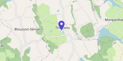Carte OpenStreetMap — 236 chemin du Village, Troncens