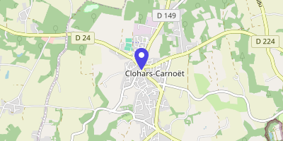 Carte OpenStreetMap — 1 place du Général-de-Gaulle, Clohars-Carnoët