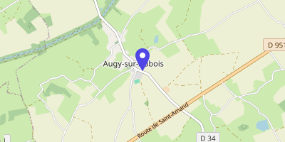 Carte OpenStreetMap — Le Bourg, Augy-sur-Aubois