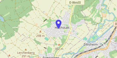 Carte OpenStreetMap — 2 rue des Écoles, Hochstatt