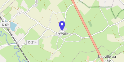 Carte OpenStreetMap — 2 route du Bourg, Fresville