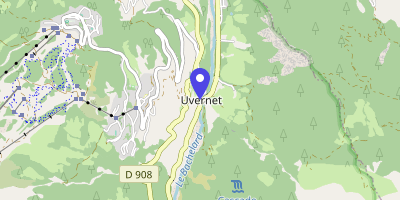 Carte OpenStreetMap — Place de la Mairie, Uvernet-Fours