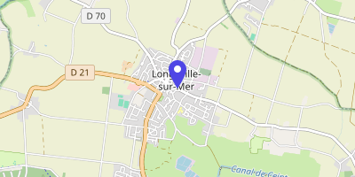 Carte OpenStreetMap — 14 rue De-Lattre-de-Tassigny, Longeville-sur-Mer