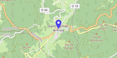Carte OpenStreetMap — 1 chemin de Brard, Saint-Bonnet-le-Froid