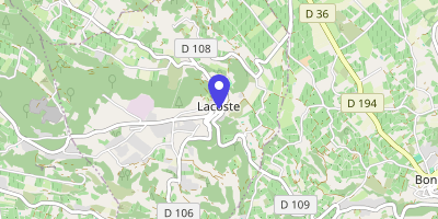 Carte OpenStreetMap — 27 place de la Mairie, Lacoste