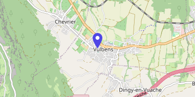 Carte OpenStreetMap — 1 rue François-Buloz, Vulbens
