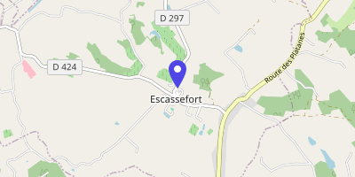 Carte OpenStreetMap — 1 chemin de Ronde, Escassefort