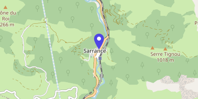 Carte OpenStreetMap — 1 rue du Bas, Sarrance