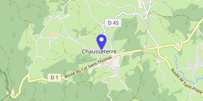Carte OpenStreetMap — 43 route de la Croix de Tour, Chausseterre