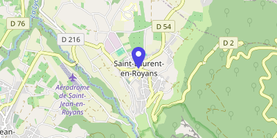 Carte OpenStreetMap — 1 place de la Mairie, Saint-Laurent-en-Royans