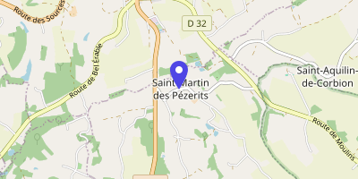 Carte OpenStreetMap — 4 route de l'Eglise-Saint-Martin, Saint-Martin-des-Pézerits